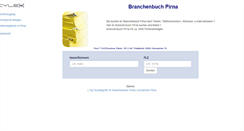 Desktop Screenshot of cylex-branchenbuch-pirna.de