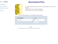 Tablet Screenshot of cylex-branchenbuch-pirna.de